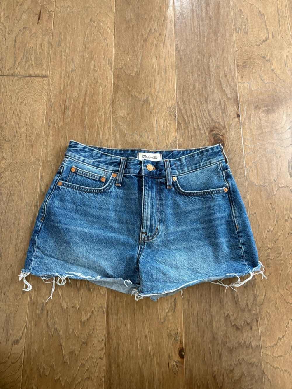 Madewell relaxed denim shorts size 26 blue wash women’s